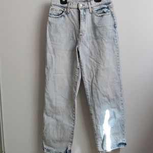 Women's High Rise Vintage Straight Cropped Jeans